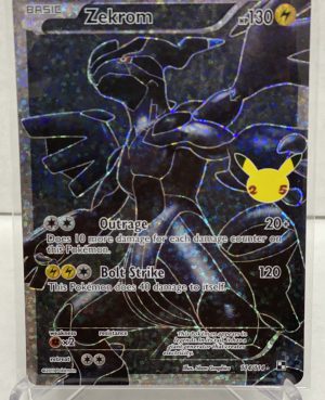 Pokémon Zekrom Holo - Full Art -114/114 Celebrations 25th Anniversary